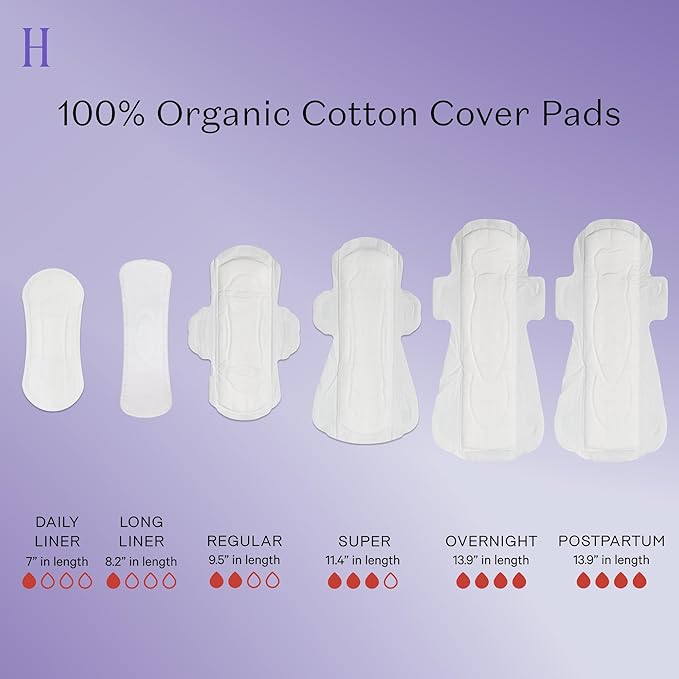 The Honey Pot Company - Herbal Long Panty Liners for Women - Infused w/Essential Oils for Cooling Effect & Organic Cotton Cover - Feminine Care - FSA & HSA Eligible - 30 ct