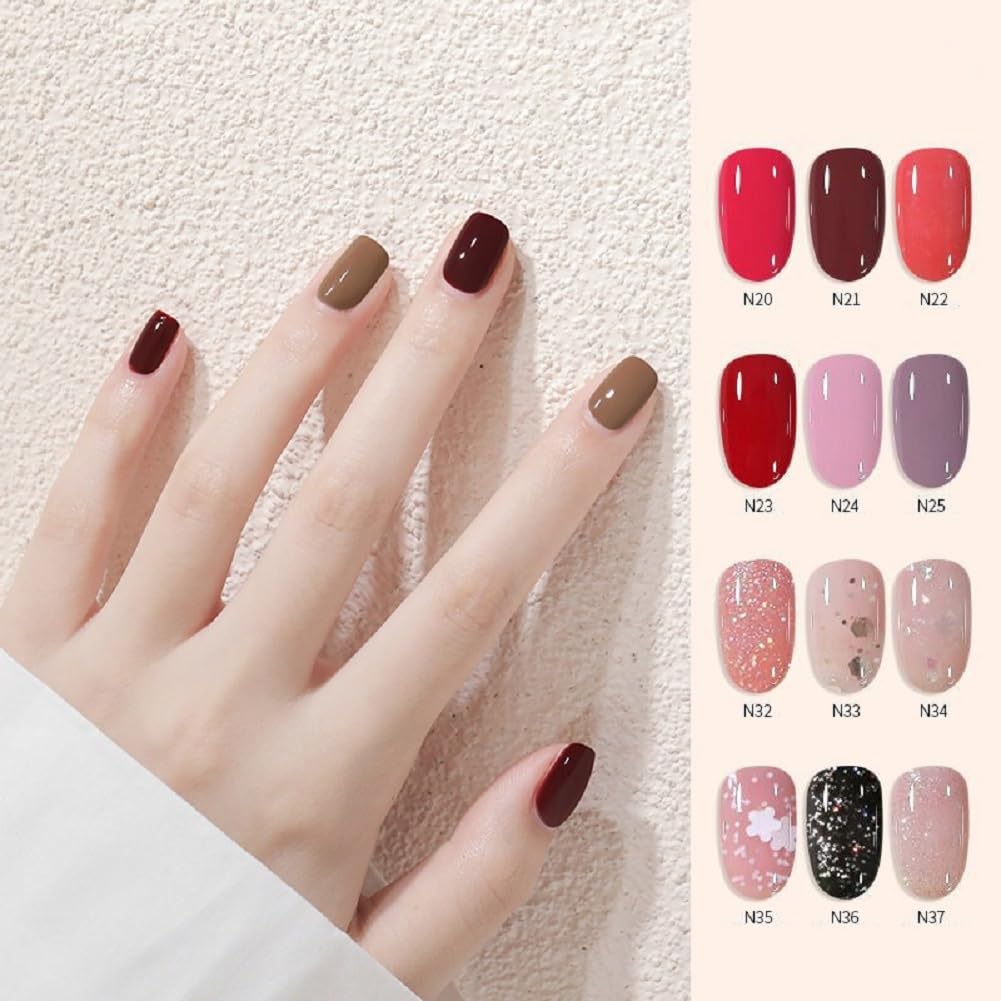 Nail Polish set - Nail Lacquer Quick Dry, Full Size, Vibrant, Colorful, Trendy, Glitter, Glossy, Metallic, Matte Nail Art Nail Shades (N39 Starlight, 52g)