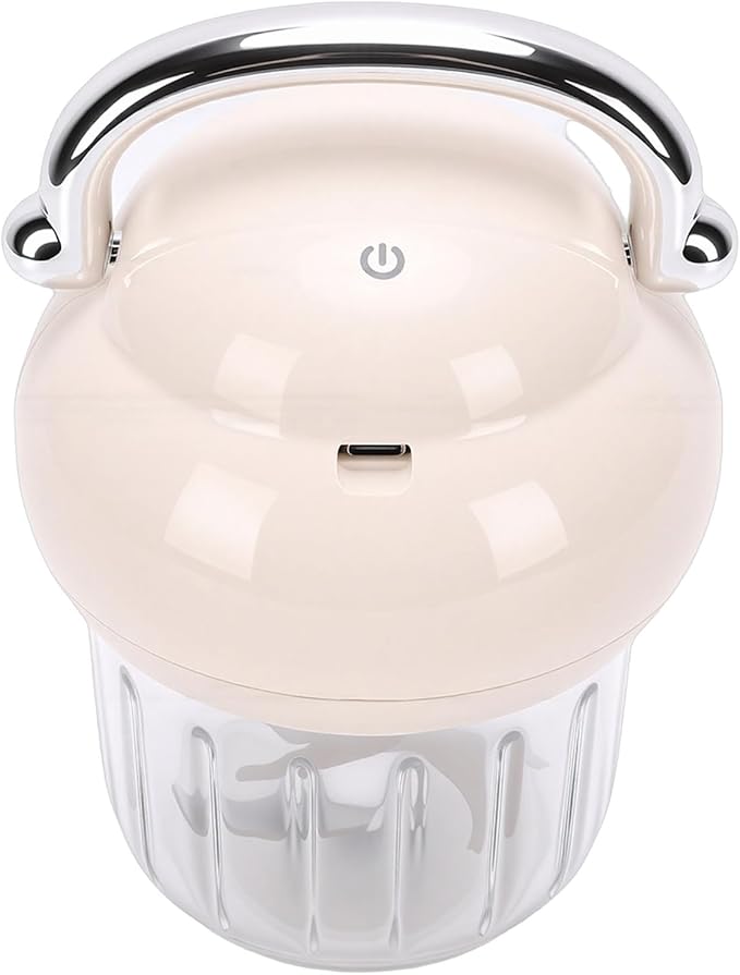 Generic Electric Garlic Chopper, 21000 RPM Portable Veggie Chopper Garlic Onion Grinder Masher, Cordless Mini Baby Food Processor, for Ginger, Chili, Fruit, 350ML