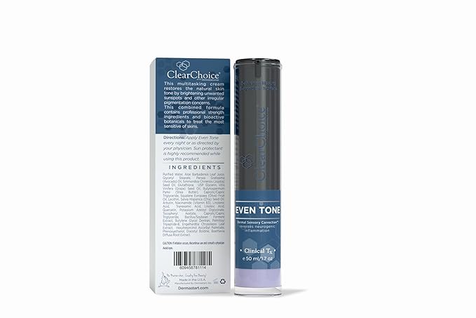 Clear Choice Even Tone Cream | HQ-Free Formula for Hyperpigmentation, Dark Spots, and Uneven Skin Tone | Professional-Strength with Bioactive Botanicals | Enhances and Restores Skin Tone.