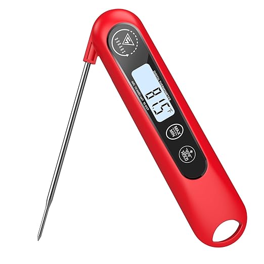 DOQAUS Digital Meat Thermometer, Instant Read Food Thermometer for Cooking, Kitchen Probe with Backlit, Cooking Temperature Probe for Turkey, Grill, BBQ, Baking, Bread, Sourdough