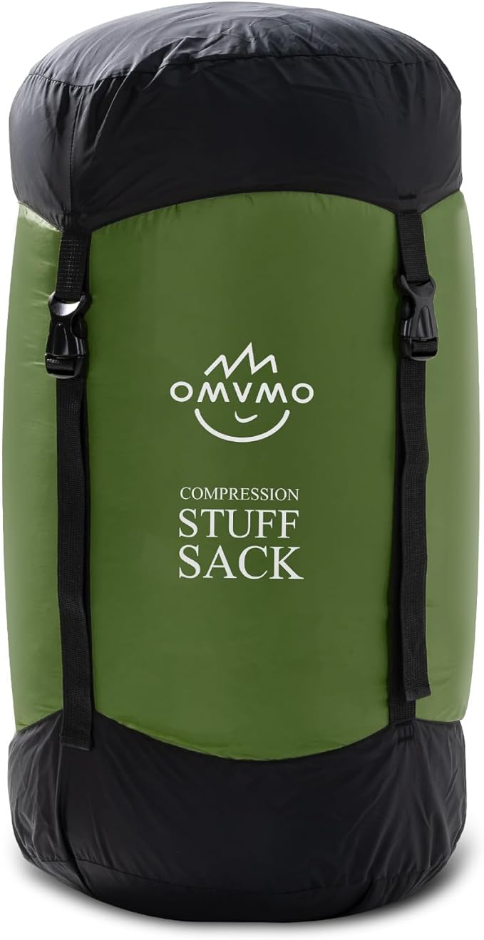 Compression Sack, 12L/19L/32L/46L/53L Water-Resistant Sleeping Bag Stuff Sack,Anti-Tear Ultra Light 400T 20D Nylon Storage Bag,Space Saving Gear for Camping Hiking Travel 1Pcs