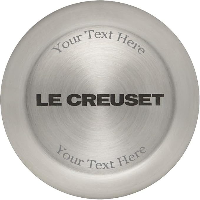 Le Creuset Enameled Cast Iron Signature Round Dutch Oven with Personalized Knob Engraving, 2 qt.