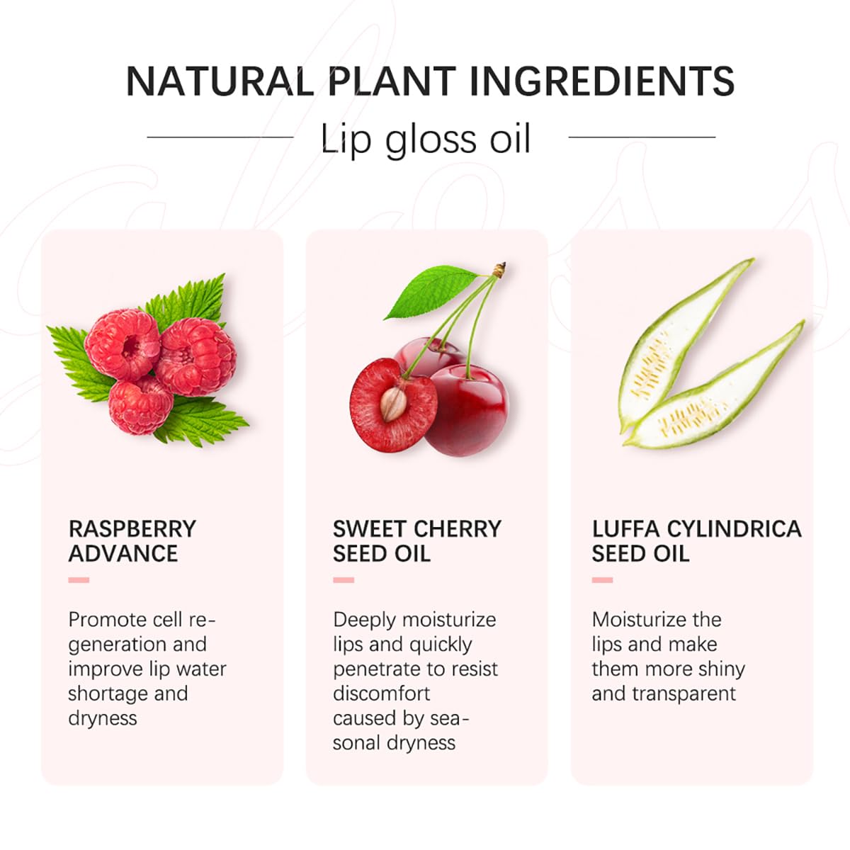 Hydrating Lip Glow Oil Moisturizing Plumping Lip Tint Lip Gloss Transparent Lip Balm Long Lasting Nourishing Repairing Lightening Lip Lines (001# PINK)