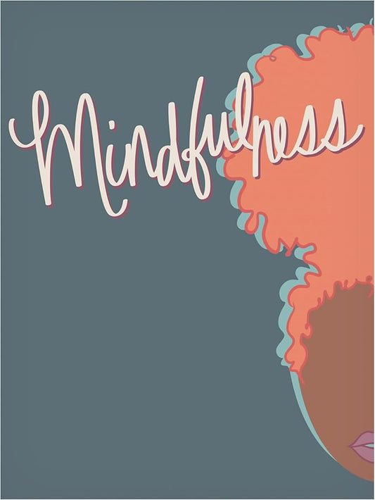 Trademark Fine Art Canvas Wall Art - Marlee Ash Calligraphy & Design 'Curly Mindfulness' Wall Art for Living Room, Bedroom, or Office Décor