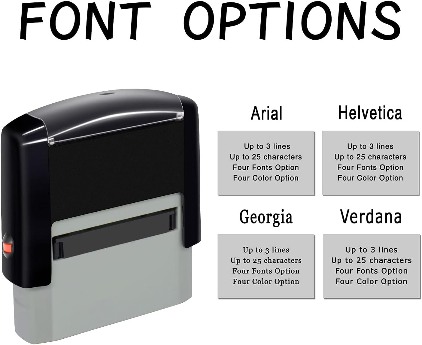 Personalized Stamp (70 x 25mm -5 Lines)- Custom Self Inking Rubber Stamps- Return Custom Address Stamp