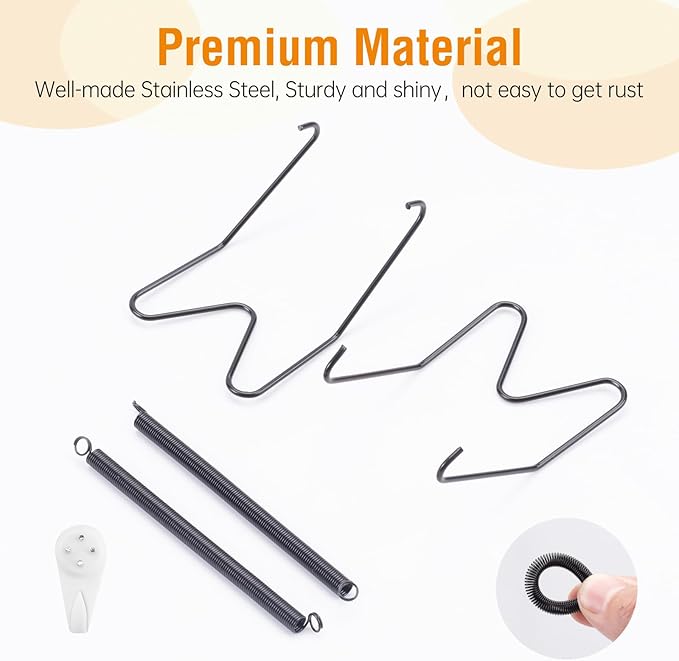Bilillo Plate Hangers for The Wall, Suitable for 12''-16'' Decorative Plate,Invisible Heavy Duty Wire Plate Holder with Wall Hooks, Plate Hangers for Displaying Plates, Platter, Dish (Black)
