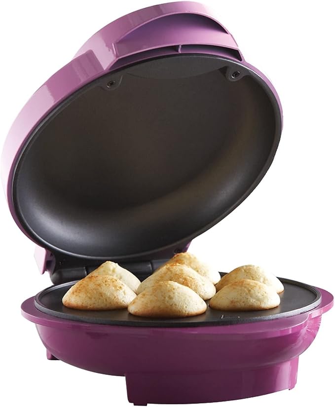 Brentwood TS-252 Non-Stick 7 Mini Cupcake Maker Machine, Pink