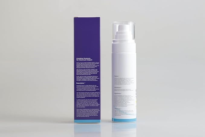 Alcohol-Free Facial Toner for Exfoliation, Intensive Hydration with Natural Antioxidants for Skin Regeneration, Ideal for All Skin Types, and Soothing & Revitalizing Face Toner 100ml.