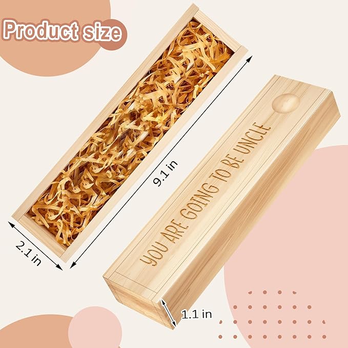 Pregnancy Announcement for Uncle, Pregnancy Test Keepsake Box, Baby Announcement Reveal Gifts Ideas for Husband Grandparents Dad Aunt and Uncle