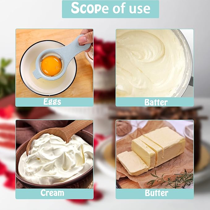 Semi-automatic Whisk, Stainless Steel Egg Beater, Hand Push Rotary Whisks Mixer Stirrer for Making Cream, Whisking, Beating and Stirring (10+12Inch)