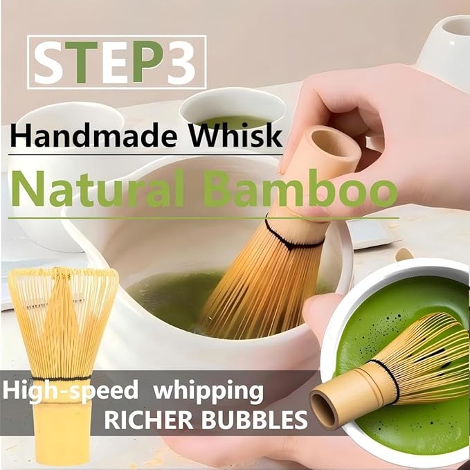 Matcha Whisk Holder Matcha Chasen Whisk Stand Ceramic Holder fit for Traditional Japanese Tea Ceremony Starter (Matte Black)