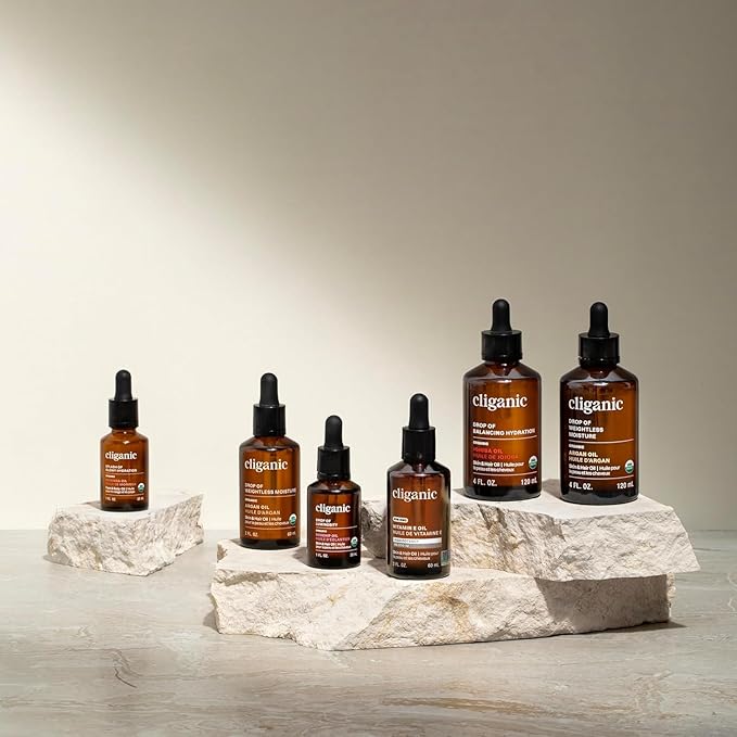 Cliganic Organic Pumpkin Seed Oil, 100% Pure - For Face & Hair | Natural Cold Pressed Unrefined (Packaging May Vary)