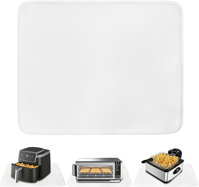 Heat Resistant Mat for Air Fryer, Oven, Countertop, 12x14in Hot Pads for Kitchen Counter Heat Protector, Under Coffee Maker Mats for Quartz Countertop Protector