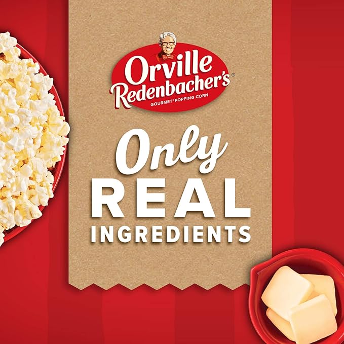 Orville Redenbacher's Butter Popcorn, 3.29 Ounce Classic Bag, 6-Count (Pack of 2)