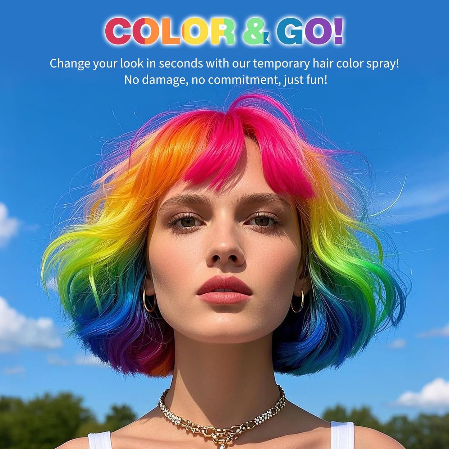 Green Hair Spray,Hair Color Spray Dye,Temporary Hair Color Spray,Hair Wax Dye Pomades,Washable Hair Coloring Natural Hair Strong Style Gel Cream Hair Dye for Party,Hollowen,Cosplay(Green)