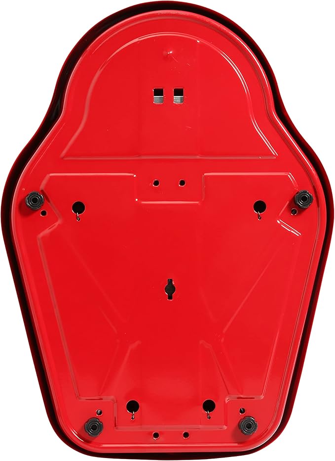 Salter Pro-Helix Professional Oversized Bathroom Scale with Black/Red powder-coated steel coated base, Anti-Slip Bath Mat, 400 LB Capacity, Analog Scale, 18.25 x 13.0 Inch, Black/Red