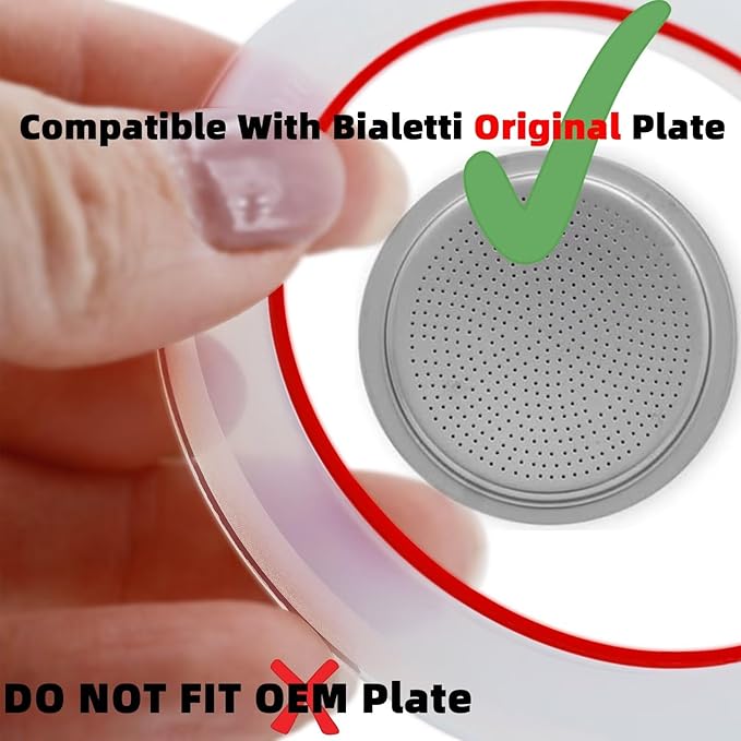 [UPGRADED] Sealing Gasket for Bialetti New Venus Induction 4 Cups (5.7Oz 170ML) Stovetop Espresso Maker - 6 PCS Silicone Seal Ring for Venus Kitty Musa Class Stainless Steel Stovetop Coffee Maker Pots