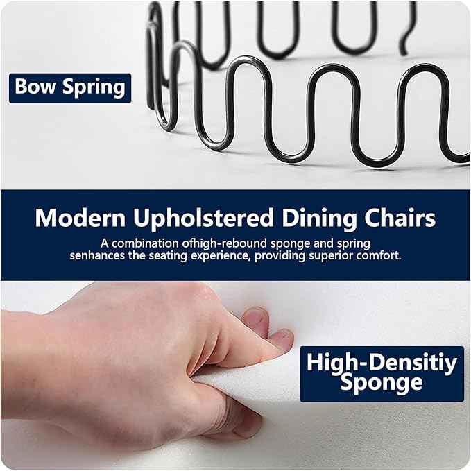 Velvet Dining Chairs Set of 6, Kitchen & Dining Room Chairs, Upholstered Dining Chairs with Back Ring Pull and Silver Solid Wood Legs, Modern Tufted Kitchen Chairs for Dining Room, Light Grey