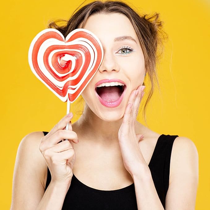 300Pcs 4 Inch White Paper Lollipop Sticks, Paper Sucker Sticks, Cake Pop Stick for Cake Toppers, Chocolate,Cookie,Rainbow Candy