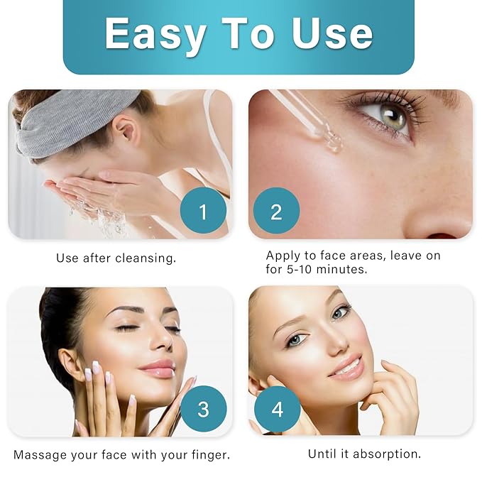 Tranḛxamic Acid 10% Serum, Discoloration Correcting Serum, Face Lotion with Moisturizing Effect, Natural Formula for Skincare