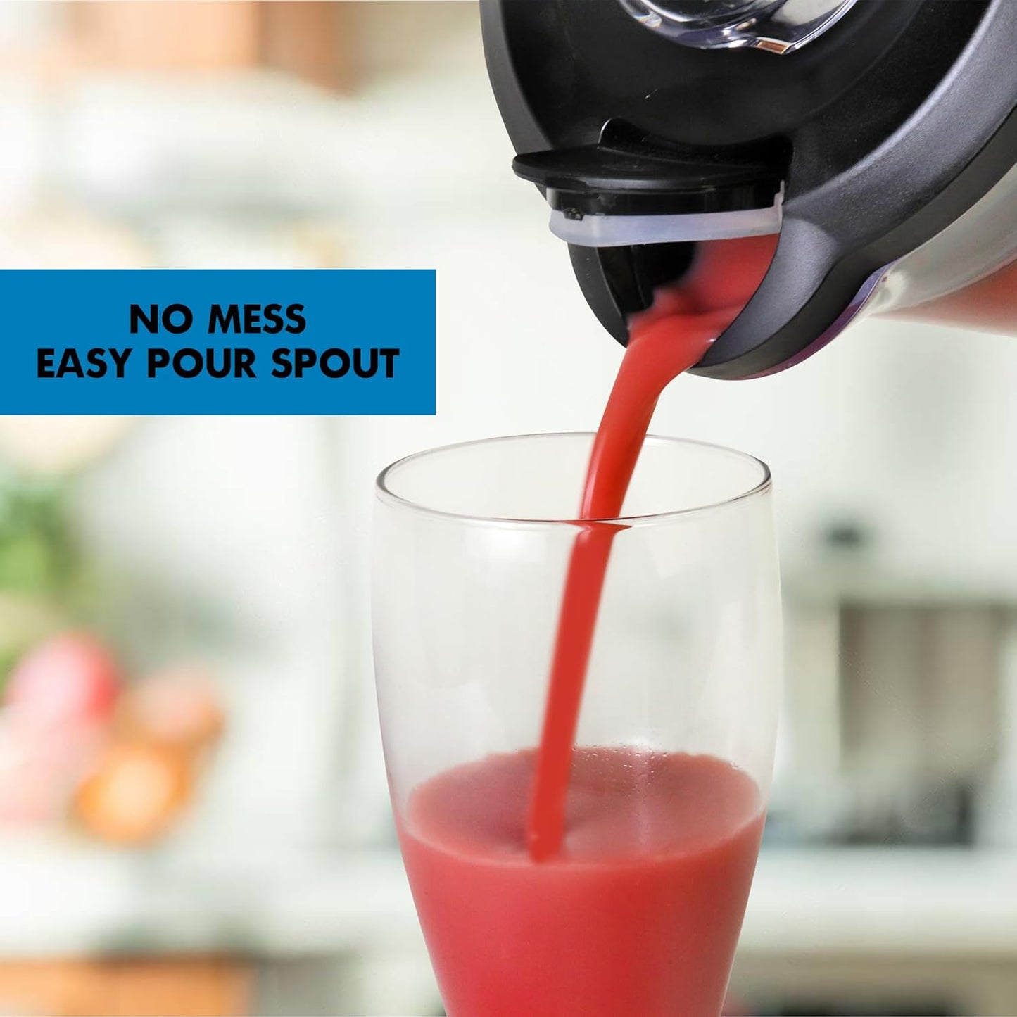 Kenmore Countertop Blender - Electric Mixer, Frozen Smoothie, Shakes, Milkshake, Puree Maker, Licuadora Grinder Kitchen Appliance With Ice Crush & Pulse Function, Dishwasher Safe Glass Pitcher, Black