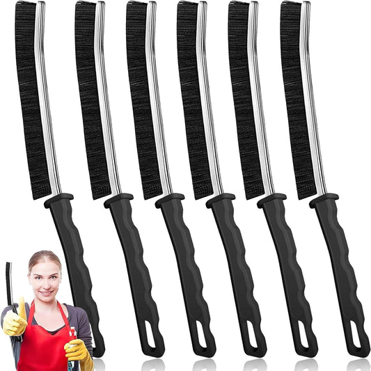 Crevice Cleaning Brush, New Multifunctional Gap Cleaning Brush Tool, Bathroom Gap Brush, Grout Cleaner Brush Hard Bristle Crevice Cleaning Brush,6Pcs