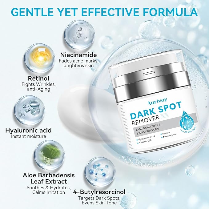 Dark Spot Remover for Face and Body – Dark Spot Corrector Serum for All Skin Types – Fades Age Spots, Sun Spots, Melasma, Freckles – Anti-Aging Fade Cream for Uneven Skin Tone 1.7 Fl Oz