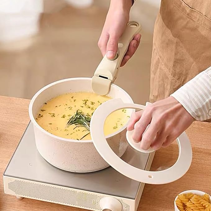 Removable Handle for Pots and Pans, 1 Pack Universal Detachable Handle Cookware Replacement for All Cookware