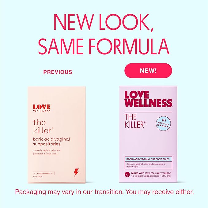 Love Wellness The Killer & Flora Power | Vaginal Suppository Duo with Probiotics, Vitamin C & Boric Acid for Vaginal Health | Vaginal Suppositories for Healthy pH Balance & Vaginal Odor Control