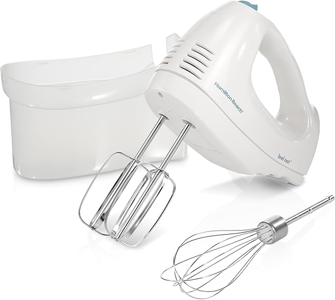 Hamilton Beach Big Mouth Duo Plus 12 Cup Food Processor & Vegetable Chopper with Additional Mini 4 Cup Bowl, Black & 6-Speed Electric Hand Mixer with Whisk, Traditional Beaters