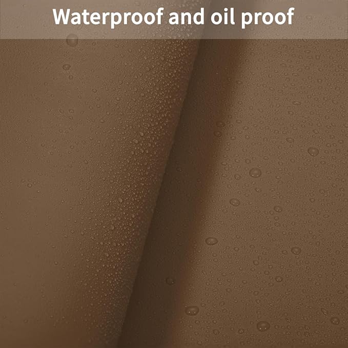 Dresser Cover - Can Be Used On Both Sides Waterproof and Easy to Clean Good Flatness Used for Dresser Table(Mud Color+Champagne Gold 10x44)
