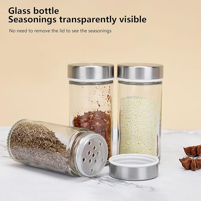 Portable Stainless Steel Spice Rack with 8 Spice Jars Included Revolving Spice Organizer for Kitchen Tower Storage Rack for Spices and Seasoning Gold