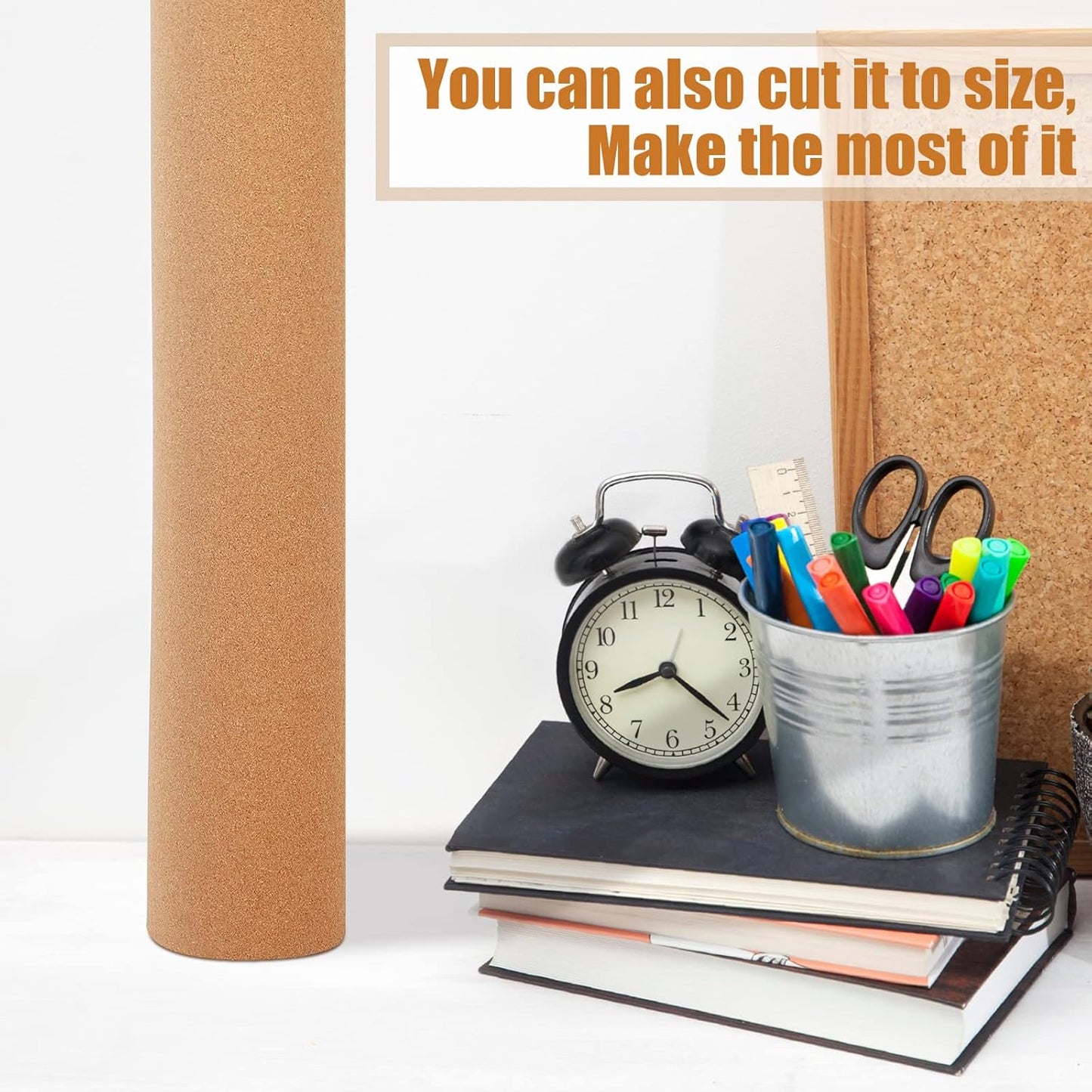 Pinkunn Cork Board Roll 94 x 48, Thick Bulletin Board Cork Sheet for Wall Dart, Crafts, DIY Projects(6 mm)