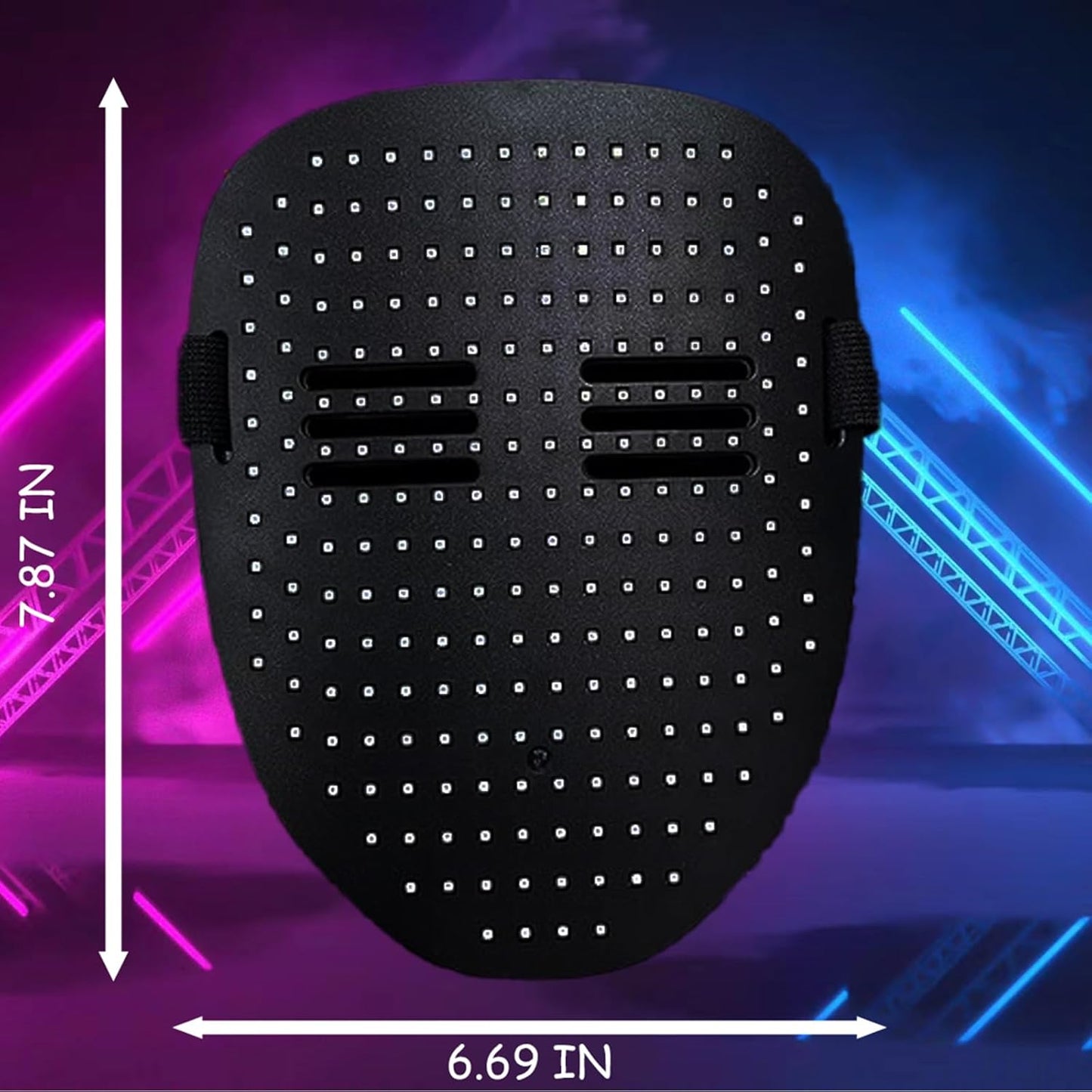 Led Mask Lighted Up Mask - Led Masks with Gesture Sensing Costume for Halloween Costume Cosplay Party Cool Gifts