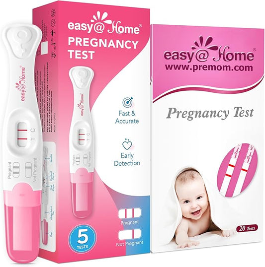 Easy@Home 20 Pregnancy Test Strips & Pregnancy Test Sticks: Early Detection & Reliable 5 Count