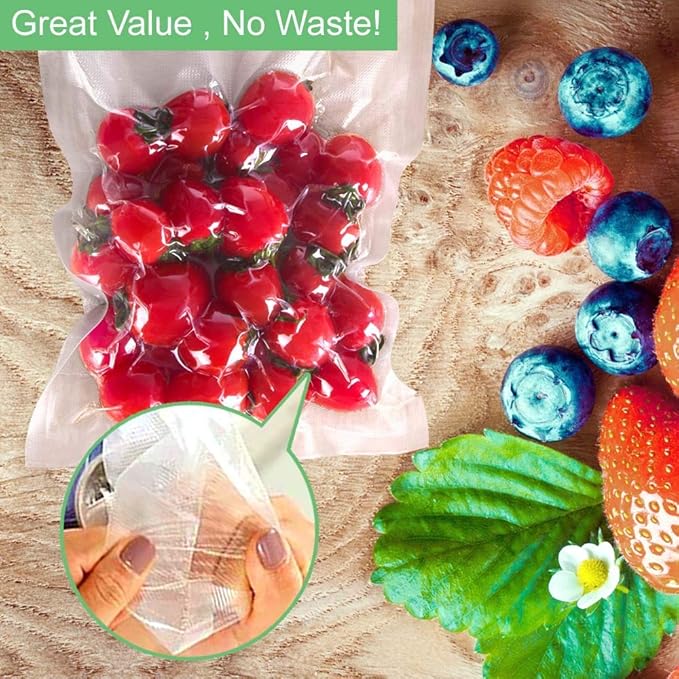 O2frepak Multi-Size 50x 6''x10'',50x 8''x12'',50 X10'' X13''and 3 Rolls11''x20',3 Rolls 8''x20' BPA Free Sous Vide Seal a Meal Commercial Grade Vacuum Seal PreCut Combo Pack Bags Rolls