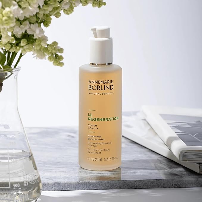 ANNEMARIE BÖRLIND – LL Regeneration Revitalizing Blossom Dew Gel – Sustainably Sourced Natural Facial Toner to Strengthen The Skin with Intense Moisture – Step 2 of 5-5 Oz