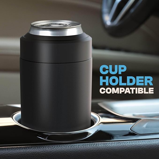 Frost Buddy Universal Can Cooler - Fits all - Stainless Steel Can Cooler for 12 oz & 16 oz Regular or Slim Cans & Bottles - Stainless Steel (Mossy Oak Bottomland)