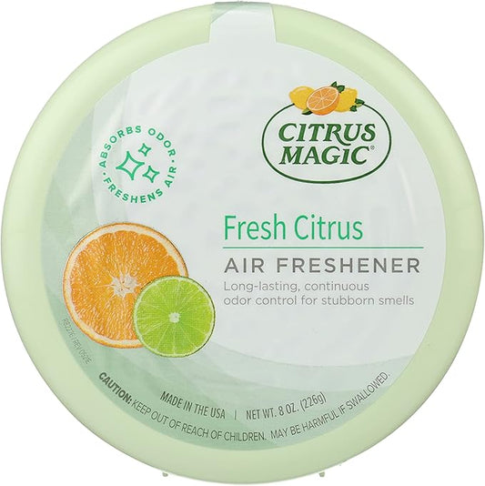 Citrus Magic Odor Absorbing Solid Air Freshener, Fresh Citrus, 8-Ounce, Pack of 1