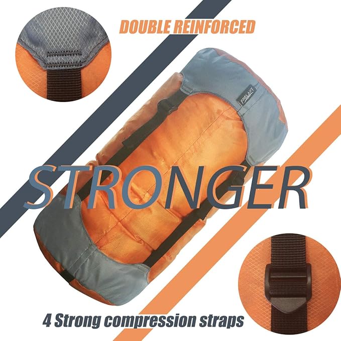 Frelaxy Compression Sack, Ultralight Sleeping Bag Stuff Sack, 40% More Storage! 11L/18L/30L/45L/52L, Compression Stuff Sack - Space Saving Gear for Camping, Hiking, Backpacking