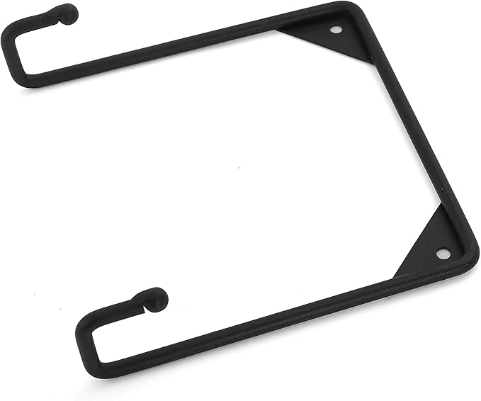 Milltown Merchants Metal Display Stand - Wall Mounted Decorative Plate Holder - Versatile Plate Hanger Stand - Black Metal Plate Stand (1 Pack, Large)