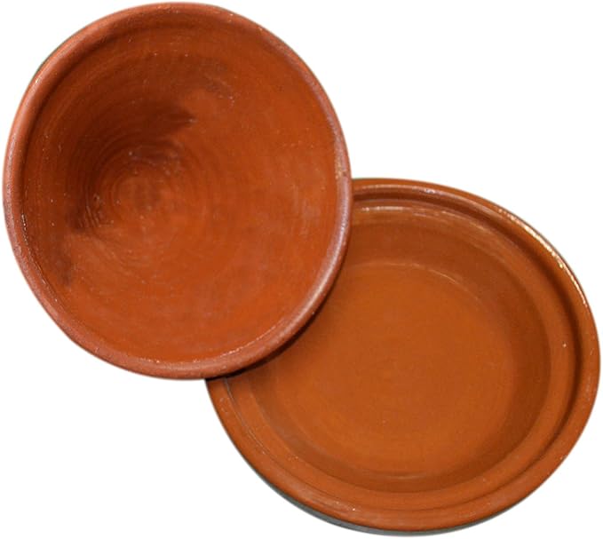 Handmade Moroccan Cooking Tagine in Diameter Handmade From Clay