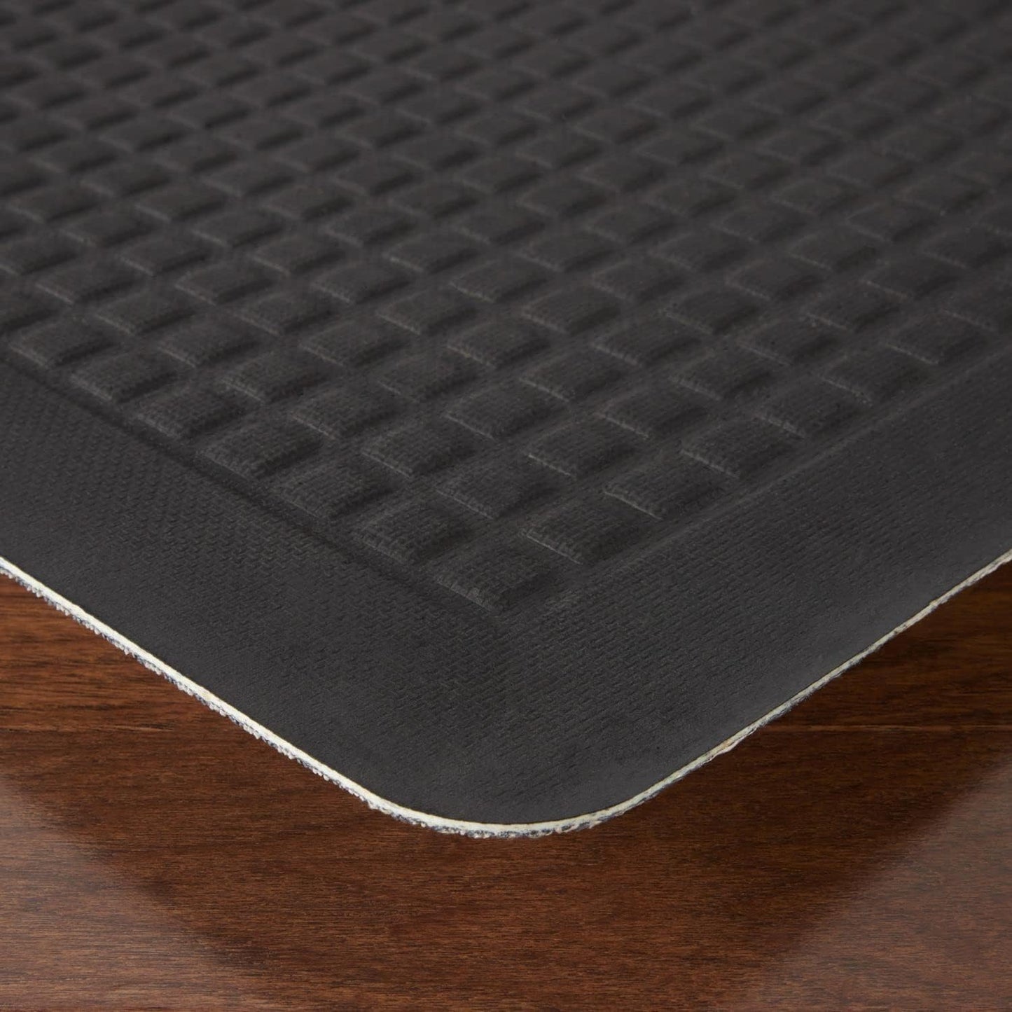 Martha Stewart Mira Modern Heathered Anti-Fatigue Air-Infused Kitchen Mat, Beige, 19.6"x32"