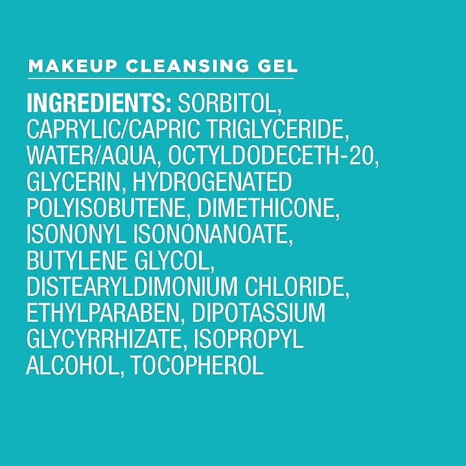 Curel Japanese Skin Care Makeup Cleansing Gel, Waterproof Eye Makeup Remover, Face Wash for Dry, Sensitive Skin, pH Balanced, Fragrance & Alcohol Free Facial Cleanser, Step 1 of 2, 4.5 Fl Oz