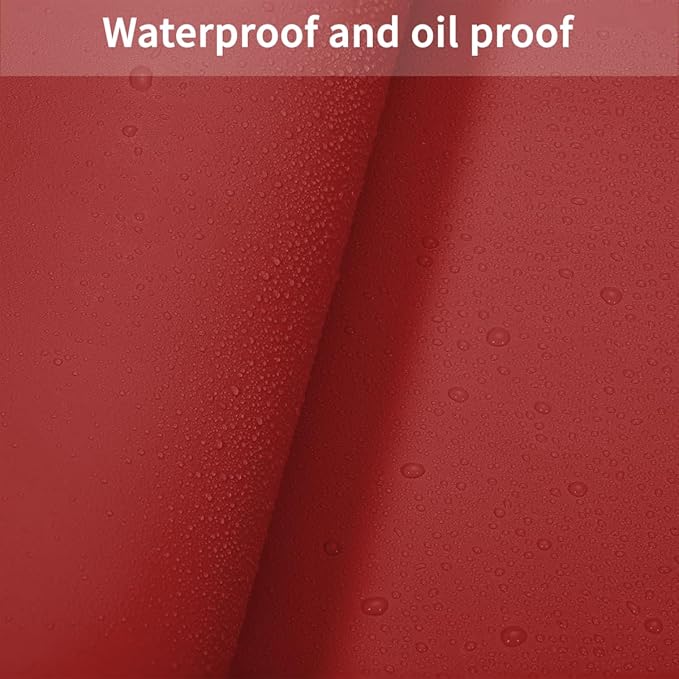 Leather Table Pad,1.8mm Thick,40x90 Inch,Dining Table Pad,Table Pads for Dining Room Table Rectangular,Table Protector for Dining Room Table,Dining Table Cover(Black+Wine Red,40x90)