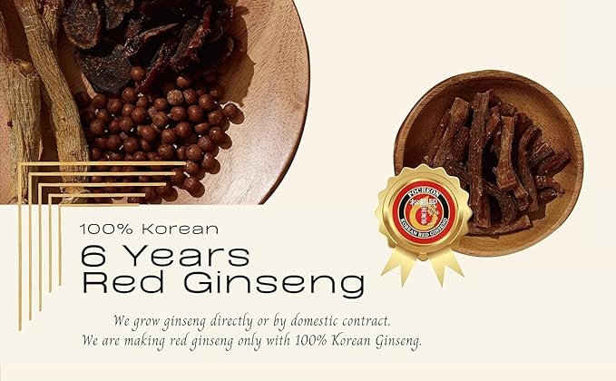 Pocheon 300g(10.6oz), Korean 6Years Panax Red Ginseng Root Extract Tea Gold, 100 Tea Bags, 15% Ginseng Extract, Natural Immune Support
