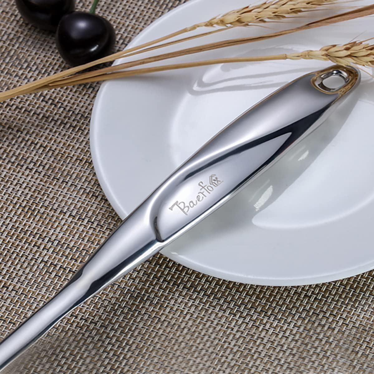 High Grade Soup Ladle,Cooking Ladle for Soup,Heat-proof Design of Hollow Handle,Stainless Steel Kitchen Utensil（4ouce/13.5 Inch)
