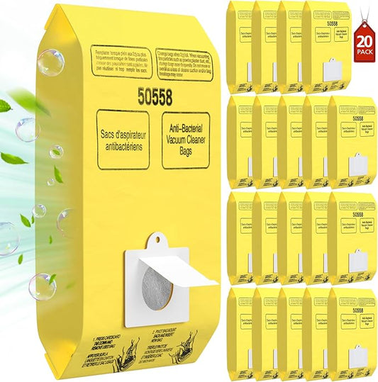 20 Pack Kenmore Canister Vacuum Cleaner Bags Compatible With Type C/Q 5055, 50555, 50557, 50558 and Type C-5, C-18, 53292, 200, 400, 600, 700, 800 Series