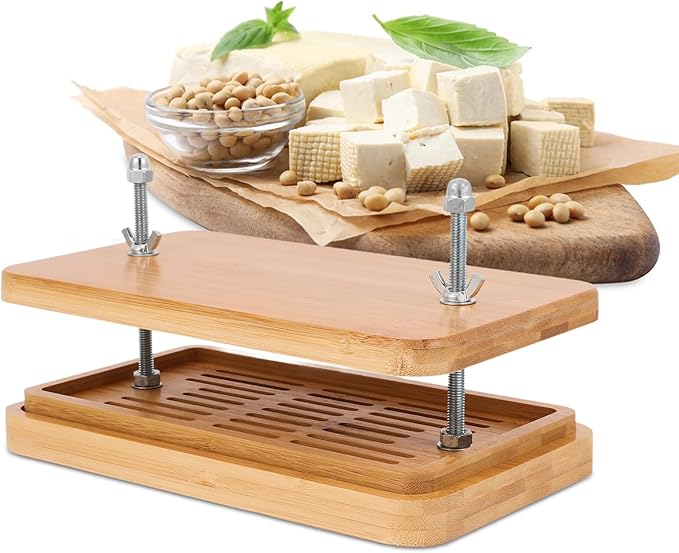 OSALADI Tofu Press Mold 3-layer Bean Curd Making Tool Drip Tray 26x15cm Home Kitchen Tofu Maker for DIY Soybean Curd Straining and Pressing